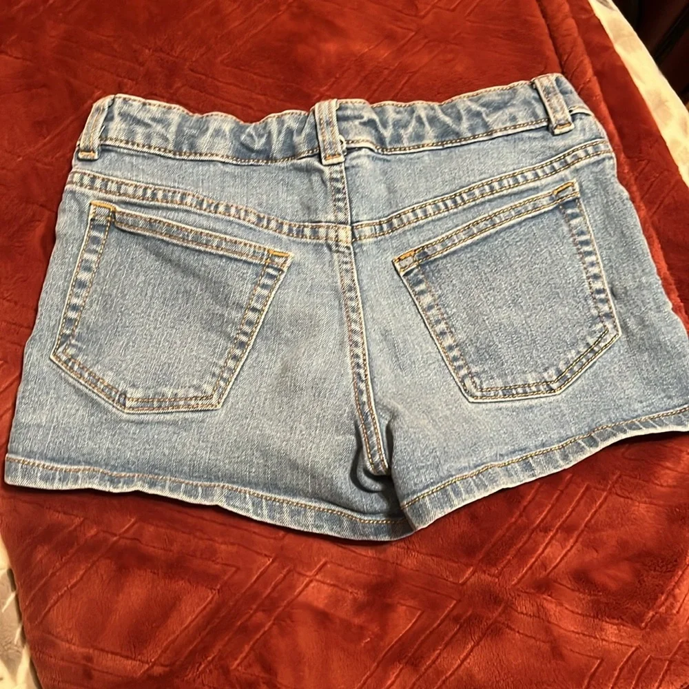 Girls Jean adjustable waistband shorts - Picture 3 of 5